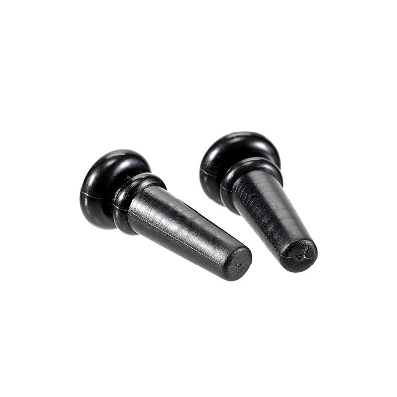 RuiJOTWAT 2Pcs Ebony End Pins Endpins For Acoustic Guitar Bridge
