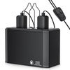 LURMMUE Dual Dome Reptile Lamp Fixture - for Heat Lamp