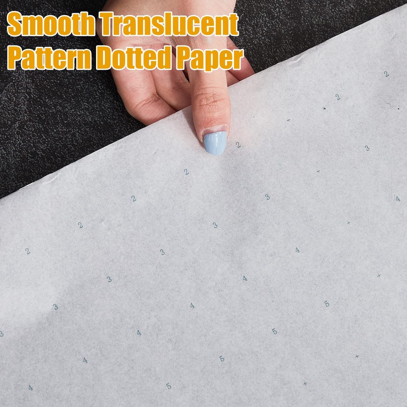 Fuutreo 2 Rolls Dotted Pattern Paper for Sewing 45 Inches