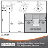 Comfort Zone Hard-Wired Ceiling Mount Garage Electric Space Heater, Fan-Forced,