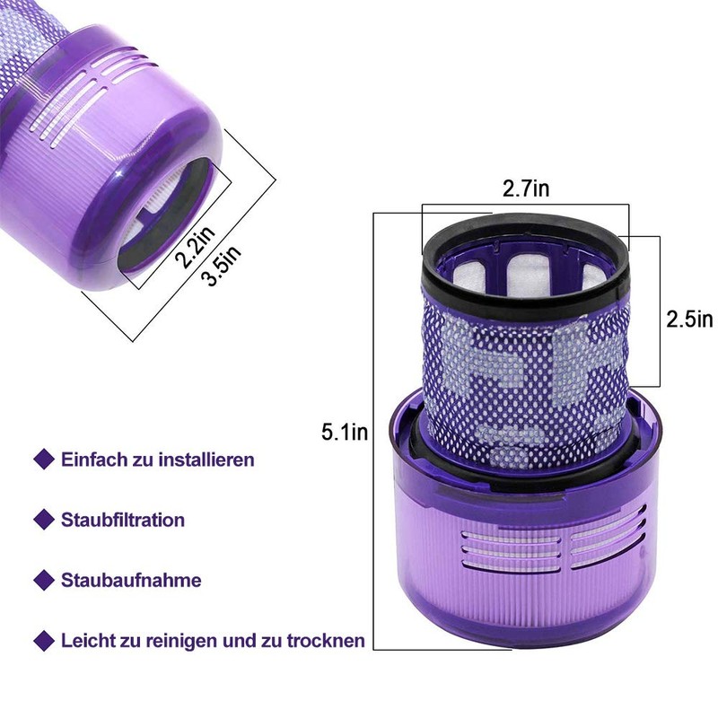 PDGROW Waschbar Filter Einheit (2 Pack, V11)