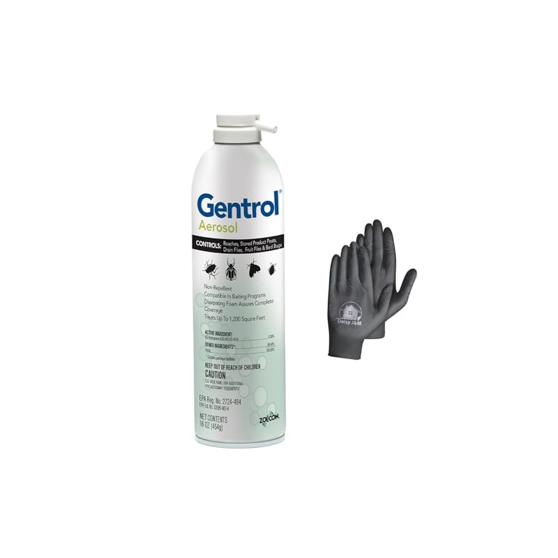 Zoecon Gentrol 16oz Aerosol + Disposable Gloves