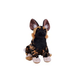 Wild Republic Cuddlekins Eco African Wild Dog, Stuffed Animal, 12 Inches, Plush Toy, Fill is Spun Recycled Water Bottles, Eco Friendly