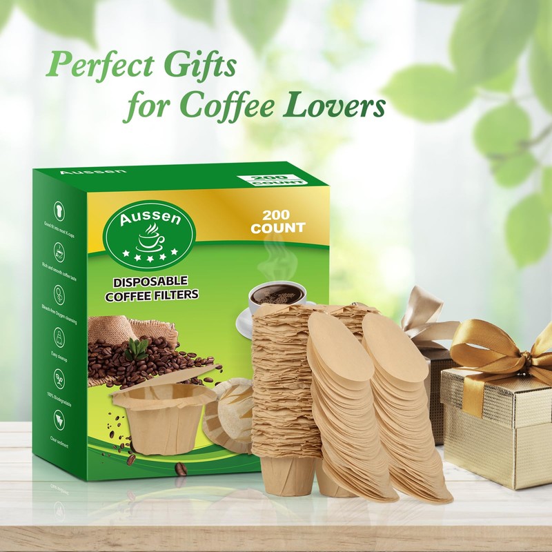 Aussen Disposable Coffee Paper Filters Replacement Kerig Filter Fit All