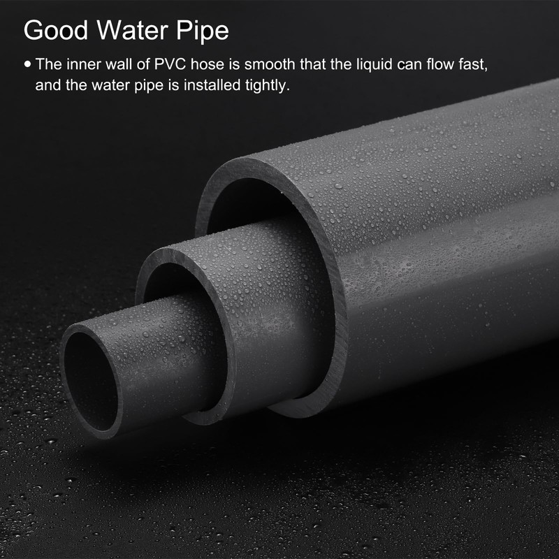 QUARKZMAN PVC Pipe Round Hard 16mm ID 20mm OD 20cm/8"