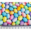 Timeless Treasures 100% Cotton Digital Easter Eggs Packed Easter Fabric