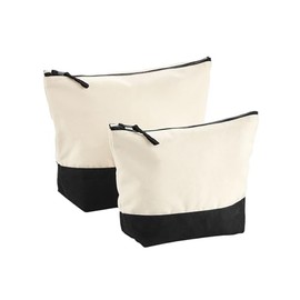 Westford Mill W544 Dipped Base Canvas Accessory Bag - Natural/Black - M