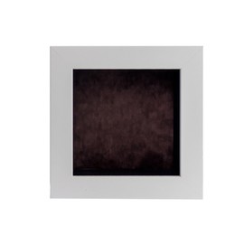 CountryArtHouse 8x8 White Shadow Box Frame with A 1 3/4" Usable Depth Includes Brown Suede Acid-Free Backing, UV Resistant Acrylic, & Hanging Hardware