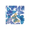 Caspari Butterflies Boxed Cocktail Napkins in Blue - 40 Per