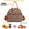 FlowFly Insulated Lunch Bag With Shoulder Strap for Women, Men,