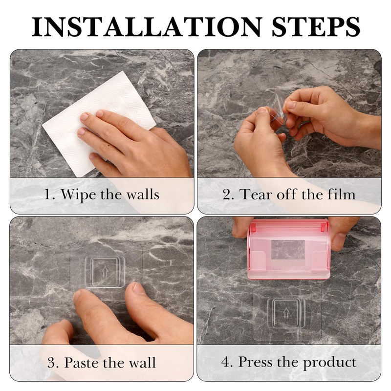LUEXBOX 2 Pack Razor Holder with Cover for Shower Wall,
