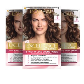 L'Oréal Paris Excellence Cream Pack of 3 x 268 g 6 Dark Blonde
