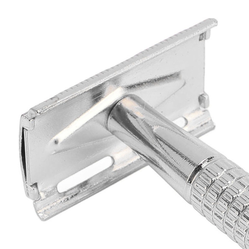Long Handle Double Sided Shaving Tool Premium Metal Vintage Safety