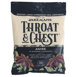 Jakemans Jakemans Throat & Chest Menthol Cough Suppressant Anise - 30 Lozenges (4 Pack)