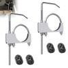 2 Pcs 2.5" Exhaust Clamp with Hanger Rod and 4