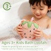 Esponja Baño Infantil Linda Lufa Forma Rana Fresa Malla Suave