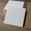 BAY LETTERPRESS Accessory Mats, 50 Sheets, White, Plain, 2.2 x