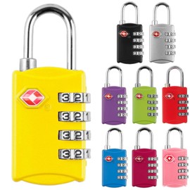 fogman TSA Lock, Padlock, 4-Digit, Dial-type, Suitcase, Anti-theft