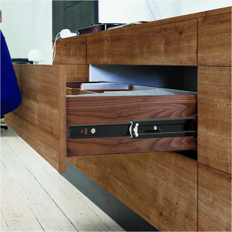 1 Pair Full Extension Drawer Slides Side Mount 4-24 Inch