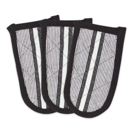 DII Double Strip Chef Kitchen Cooking & Baking Collection, Pan Handle Set, 6x3, Dark Green, 3 Piece