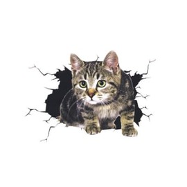 Car Sticker 3D Simulation Cute Cat Scratches to Cover The Body Sticker, Bumper Stickers, Decals and Magnets, Automotive Decals (2H651)