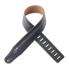 Guitar Strap  Leather Straps Acoustic Guitar Accessories for Bass Electric Guitars Adjustable Length from 41'' to 57''