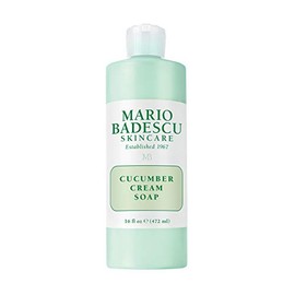 Mario Badescu Jabón en crema de pepino - Limpiador facial suave y cremoso con vitaminas y minerales - Elimina maquillaje ligero, aceite e impurezas - 