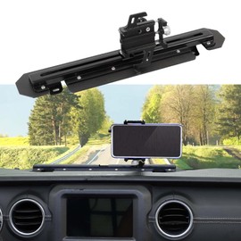 Jimen Cell Phone Holder Dash Mount Compatible with Jeep Wrangler JL JLU Gladiator JT 2018-2023