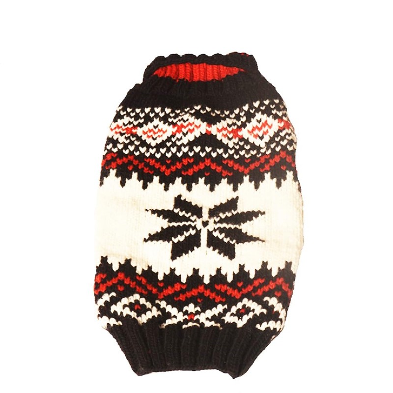 Chilly Dog Navy Vail Dog Sweater (Large)