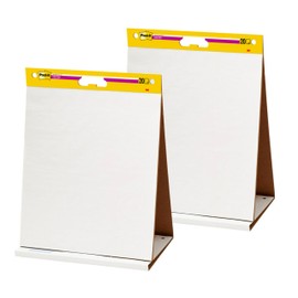 Post-it Post-it Super Sticky Portable Tabletop Easel Pad, Great for Virtual Teachers and Students, 20x23 Inches, 20 Sheets,Pad, 2 Pads (563 VAD 2PK)