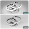 EIDISUNY LED Ceiling Light Modern Ceiling Lamp Silver Round Simple