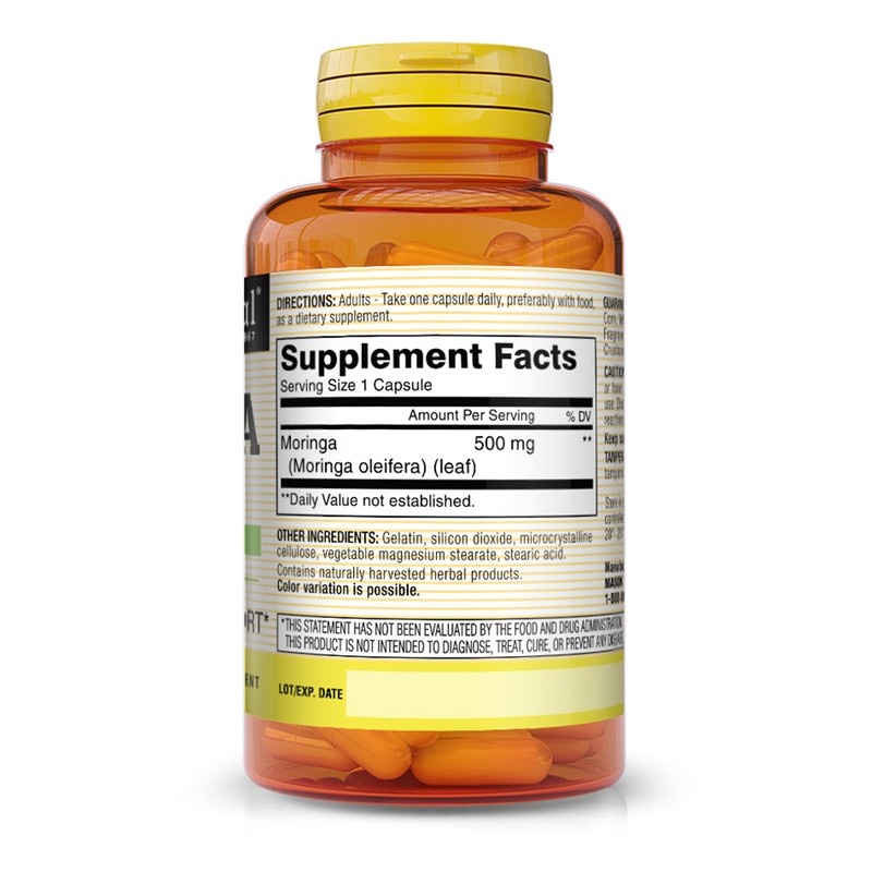 MASON NATURAL Moringa 500 mg - Supports Energy Metabolism and