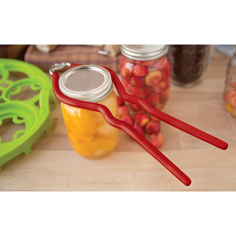 Farm to Table Canning Jar/Bottle Wrench, 10.5", Red PVC Coated
