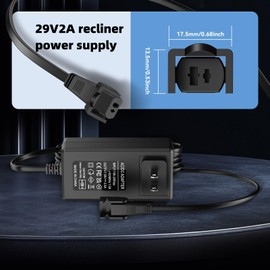 29V2A Power Recliner Power Supply Kit,Replacement Power Cord for Electric Power Recliners, Lift Chairs,Recliner Sofa, and Adjustable Beds Transformer Power Adapter