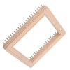 Mini Square Knitting Tool with Hooks Wooden Crochet Board for