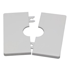 Wall Split Flange Plumbing Cover Plates, Square Shower Arm Flange Escutcheon Plate Wall Split Pipe Flange Cover Plate for Fixed Shower Head Faucet Standard 1/2 Inch Pipes (12mm/0.47in)