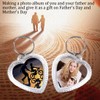 Ericotry 25PCS Heart Shaped Acrylic Blank Photo Keychains Double Sided