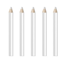 White Nail Pencil Nail Whitening Pencils French Art Manicure Pen DIY Dot Line Pattern Nail Art Supplies Rhinestones Picker Pencil Nail Art Gem Jewel Setter Pen (White,5)