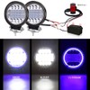 Aoling LED Work Light, 12V 24V with Blue Squid Ring,