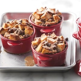 Denmark Stoneware Cocottes - Set of 8 Individual Mini Souffle & Casserole Dishes, 10oz - Red