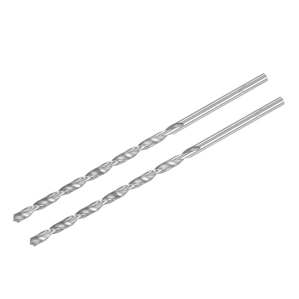 sourcing map HSS(High Speed Steel) Extra Long Twist Drill Bits,