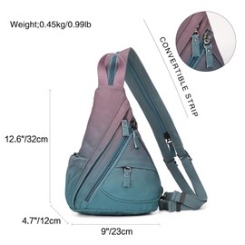 KL928 Canvas Sling Bag - Small Crossbody Backpack Shoulder Casual Daypack Rucksack for Men Women