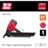 Grip-Rite GRTFC83 30-Degree Short Body Paper Tape Framing Nailer, Accepts