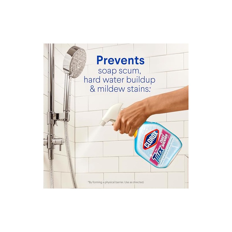 Clorox Plus Tilex Daily Shower Cleaner, 32 Fluid Ounce Spray