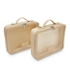 ETOILE - Large Twin Cosmetic Case Beige - Dual Compartment