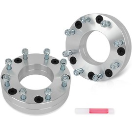 SCITOO 6x5.5 to 8x180 Wheel Adapters 2 inch for Escalade for GMC Yukon No Hubcentric Studs 14x1.5 Bore 108mm Wheel Adapters for Escalade ESV for Chevy Avalanche C2500 Silverado 1500 for Ram 1500 2Pcs