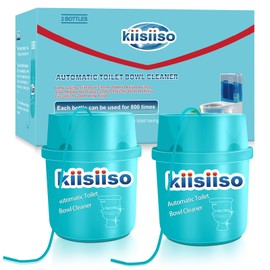 KIISIISO Toilet Bowl Cleaners, Septic-Safe Automatic Toilet Cleaner Bottles, Sustained-Release Toilet Tank Cleaners For Against Tough Stains, Long-Lasting Deep Cleaning & Freshness-2 Packs