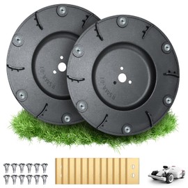 Robotic Lawnmower Blade Disc, Pack of 2, 12 Replacement Blades, 12 Screws, 6 Blade Disc, Compatible with Mammotion LUBA 1 AWD and LUBA 2 AWD up to Year of Manufacture 2024, Blade Plate Made of