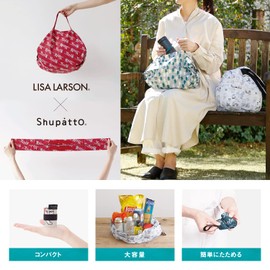 Lisa Larson x Shupatto Collaboration Shupatto Compact Bag, Size L, Mikey Navy, Marna Eco Bag Shupatto