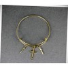 Gold Cross Bracelet Bangle Bracelet Expandable Thin Skinny 3 Cross